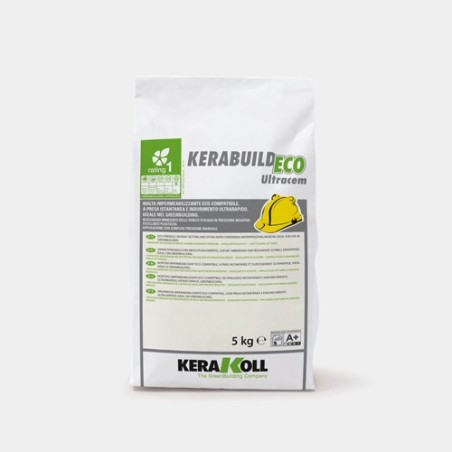 Kerabuild Eco Ultracem, 5 kg, greitai kietejantis hidroizoliacinis remontinis misinys