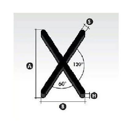 Kryžiukai plytelių tarpams, šešiakampėms (200 vnt), 2 mm