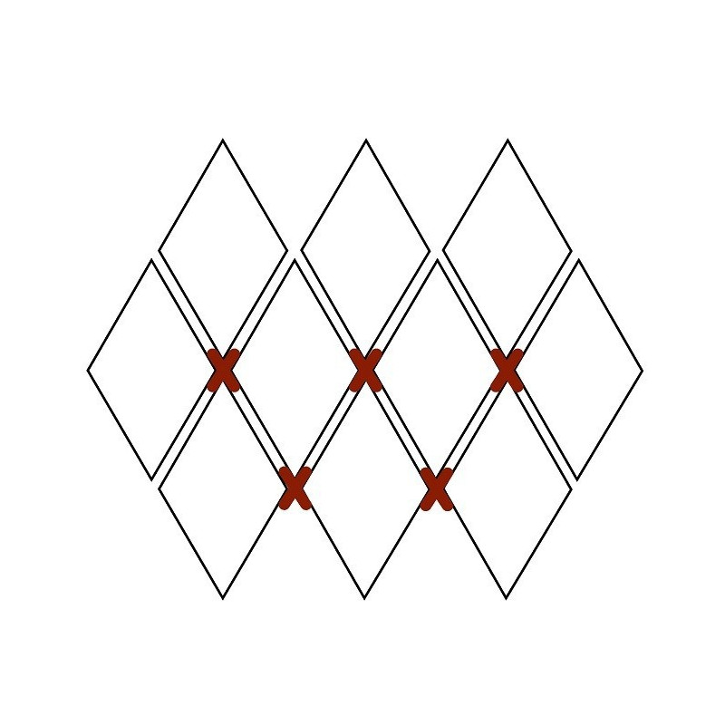 Kryžiukai plytelių tarpams, šešiakampėms (200 vnt), 2 mm