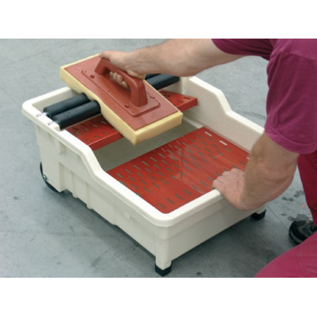 Plovimo vonelė Rambo + 2 kempinės Sweepex + kotas, 40 l