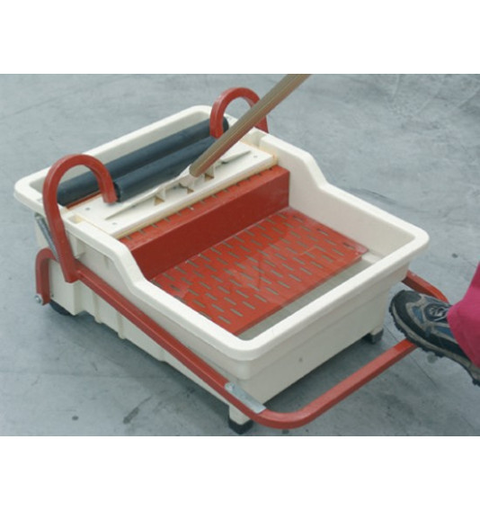 Plovimo vonelė Pedalo + 2 kempinės Sweepex + kotas, 40 ltr.