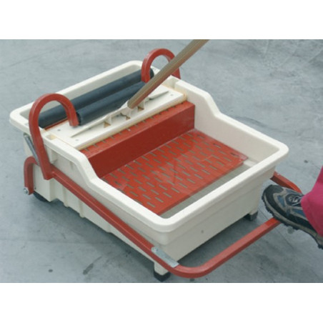 Plovimo vonelė Pedalo + 2 kempinės Sweepex + kotas, 40 ltr.