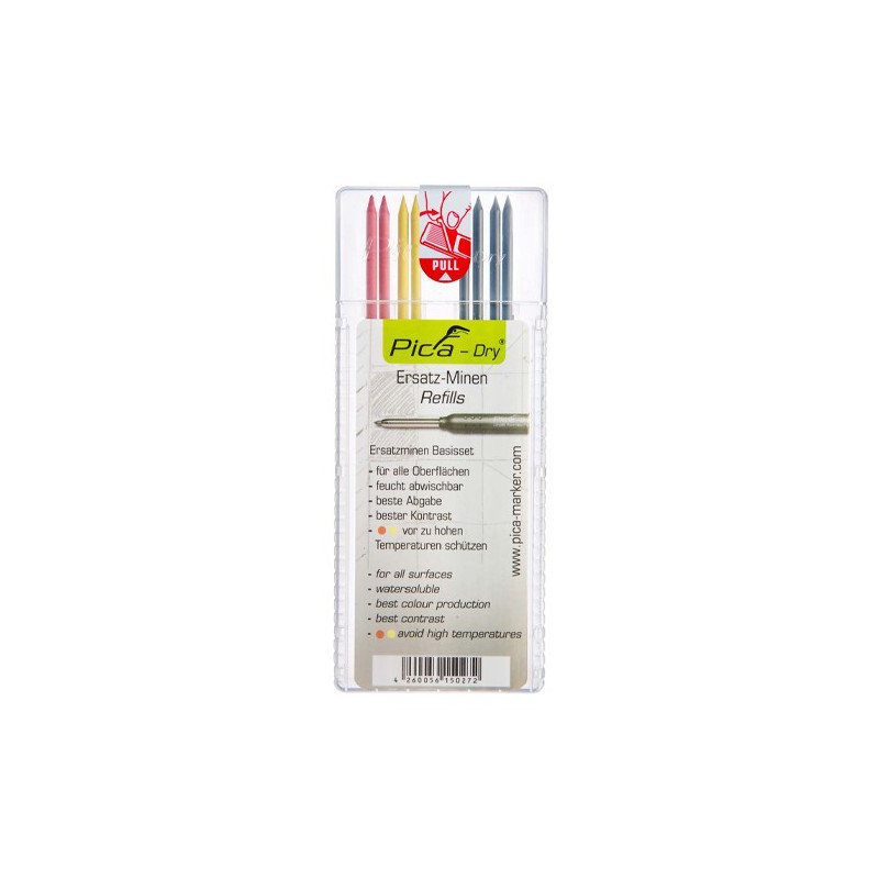 Pica Dry refills MULTI-USE, 3-ju spalvų (keičiamos šerdelės) 8 vnt. Pica Dry refills MULTI-USE, 3-ju spalvų (keičiamos šerdelės) 8 vnt.