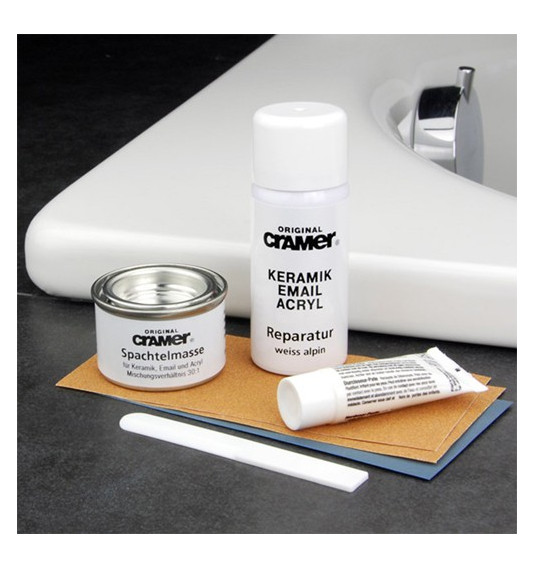 Cramer REPAIR-KIT, keramikos, emalio, atstatymo rinkinys, baltas