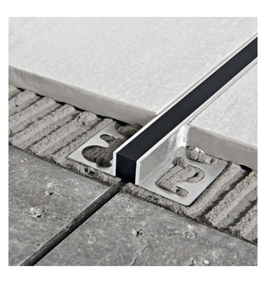 Profilis, aliuminis naturalus, deformacinis, juodas intarpas, h 12,5 mm, L 2,7 m