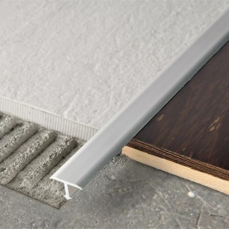 Profilis, aliuminis anoduotas, pilkas, h 14 mm, L 0.9 m