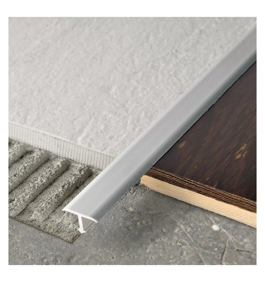 Profilis, aliuminis anoduotas, pilkas, h 20 mm, L 2,7 m