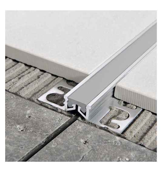 Profilis deformacinis, aliuminis, pilkas intarpas, h 12,5 mm, 2,5 m