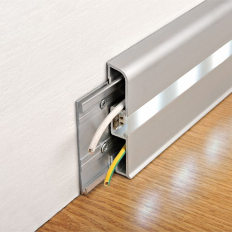 Grindjuostė, anoduoto aliuminio su LED, L 2,0m