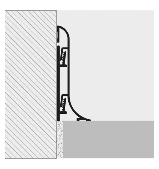 Grindjuostė, anoduoto aliuminio, h 70 mm, L 2,0 m