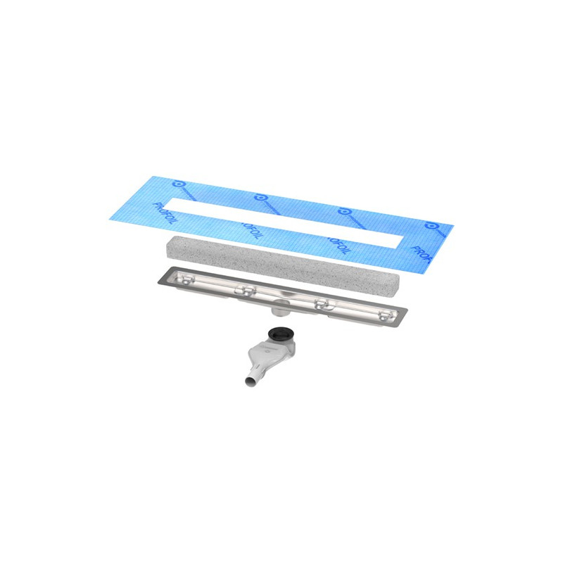 PROSHOWER PRO išilginis dušo trapas, vientisai, be virinimo, siūlių presuotas nerūdijantis plienas, 90 cm., 1 kompl. PROSHOWER PRO išilginis dušo trapas, vientisai, be virinimo, siūlių presuotas nerūdijantis plienas, 90 cm., 1 kompl.