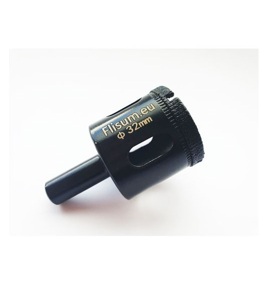 Šlapio gręžimo antgalis, kietoms medžiagoms, Ø32 mm, suktukui