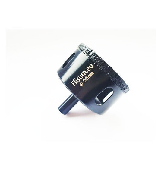 Šlapio gręžimo antgalis, kietoms medžiagoms, Ø55 mm, suktukui