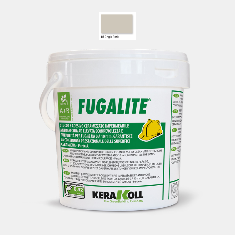 Fugalite Eco 03 perlamutra pelēka, 3 kg epoksīda špakteles