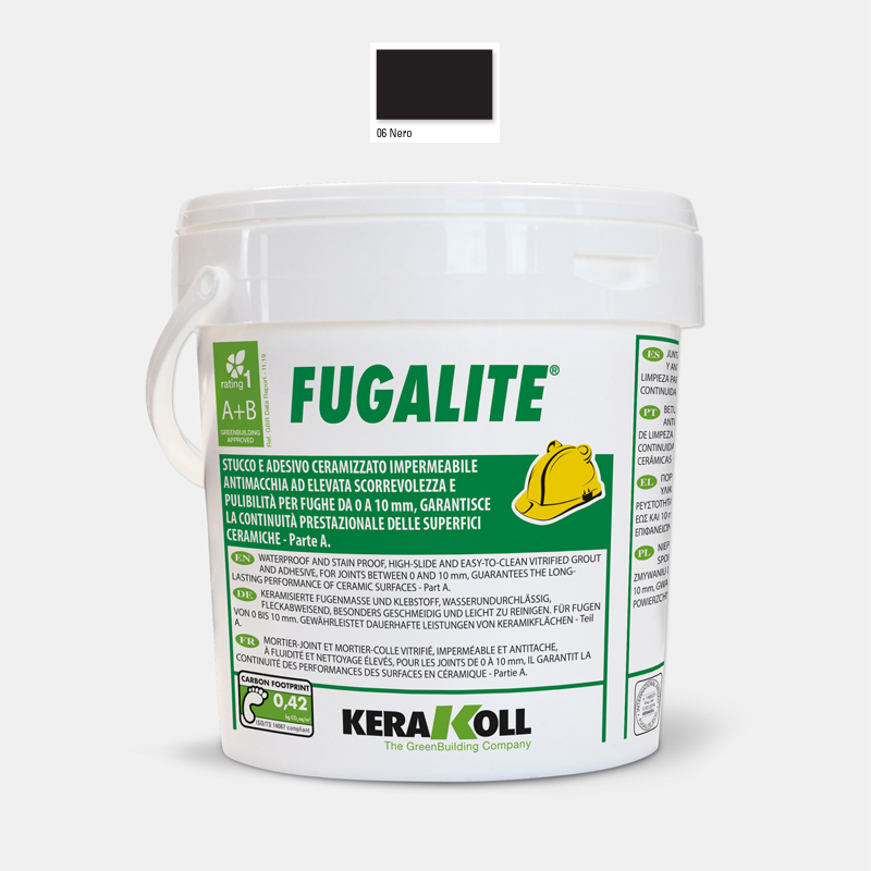 Fugalite Eco 06 melns, 3 kg epoksīdsveķu špakteles