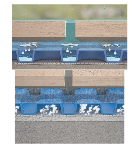 Membrāna, PRODESO DRAIN 4 SYSTEM, 4 mm, 1 m2