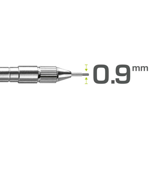 Pica Fine Dry automātiskais virzulis, 0,9 mm, grafīta krāsa, 1 gab.