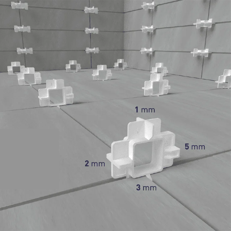 Krustiņi flīžu starplikām, atkārtoti lietojami, 1,2,3,5 mm (40 gab.)