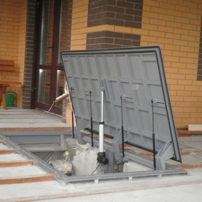 Grīdas inspekcijas durvis flīzēm DRIVE8, h 290 mm, 900x900 mm