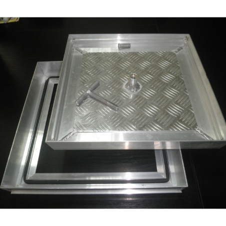 Grīdas ugunsdzēsības uzpildāmās durvis lielām slodzēm PRO+BS, h 75 mm, no 435x435 mm līdz 1135x1135mm | revizijas-lukas-gridai | NMF Home