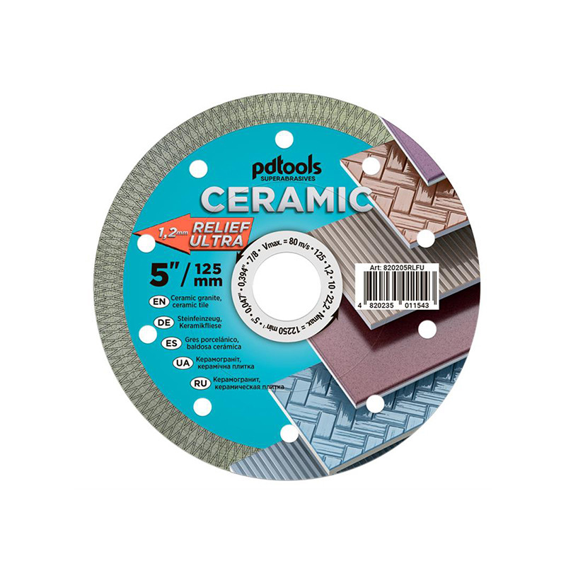 Dimanta asmens RELIEF ULTRA, sausai/mitrai griešanai, Ø125 mm, 22,2 mm