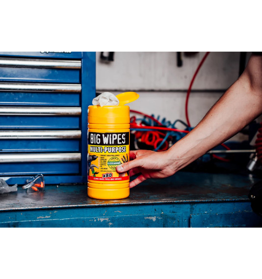 Tīrīšanas salvetes BIG WIPES HEAVY DUTY, 80 gab.