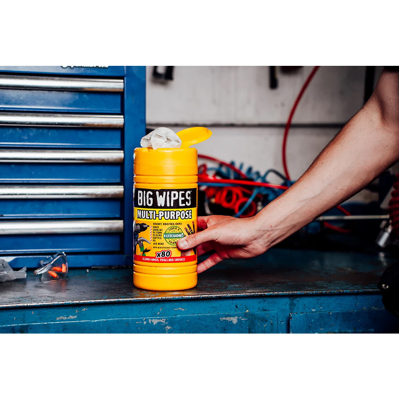 Tīrīšanas salvetes BIG WIPES HEAVY DUTY, 80 gab.