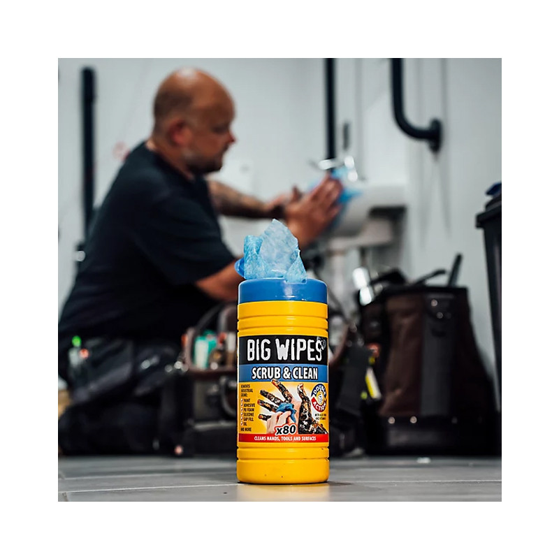 Tīrīšanas salvetes BIG WIPES HEAVY DUTY, 80 gab.