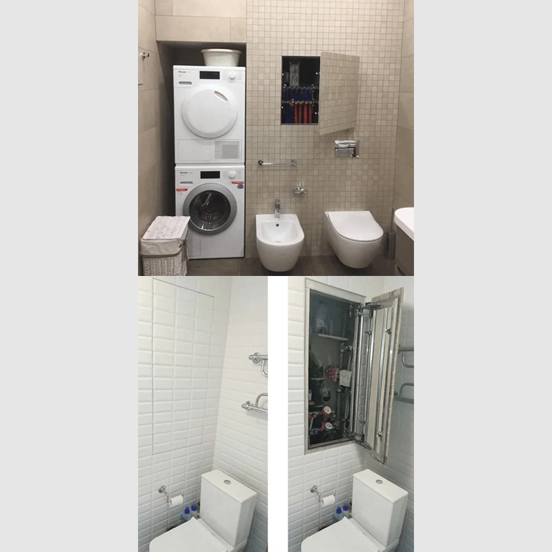 Alumīnija durvju korpuss, retrofit N (bezšuvju), 500x500x12,5 mm