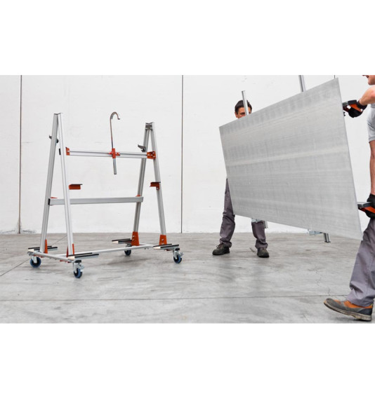 Transportēšanas ratiņi lielām flīzēm (maks. 250 kg)