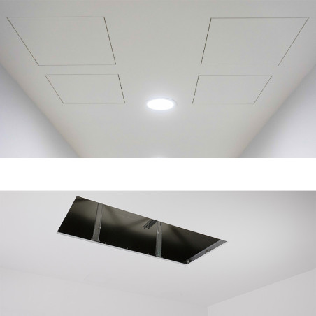 Alumīnija durvis (krāsojamas), 1200x600x12,5 mm | revizijas-lukas-sienam | NMF Home