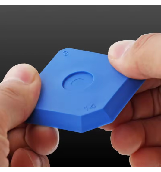 Silikona veidņu uzgaļi, zili, 5 gab.