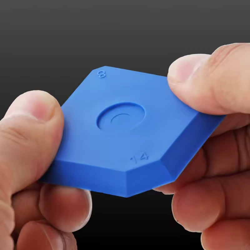 Silikona veidņu uzgaļi, zili, 5 gab.