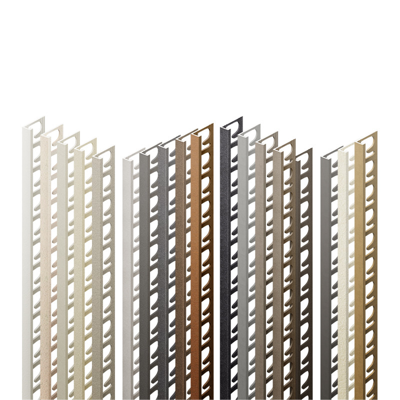 Profils, anodēts alumīnijs, Stone Cream, h 10 mm, L 2,7 m