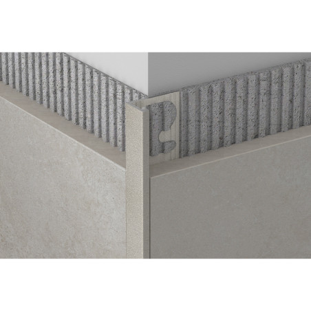 Profils, anodēts alumīnijs, Stone Cristal, h 10 mm, L 2,7 m | profili-sienam | NMF Home