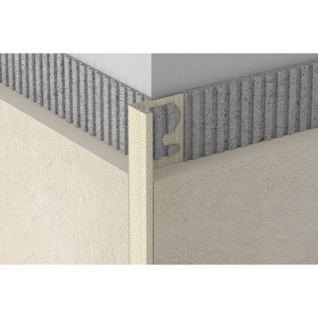 Profils, anodēts alumīnijs, akmens pelēkbrūns, h 10 mm, L 2,7 m | profili-sienam | NMF Home