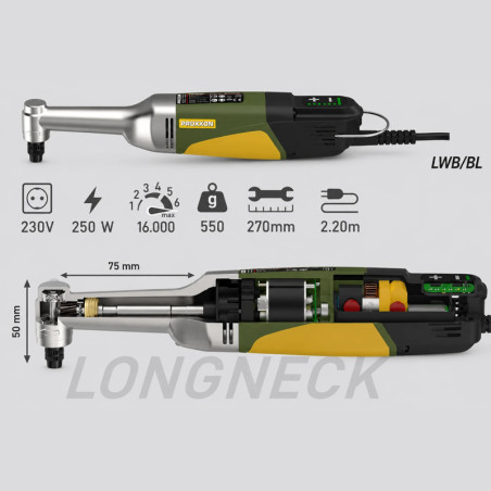 Leņķveida urbjmašīna bez sukas, PROXXON LWB/BL 250 W | smashing-rki | NMF Home