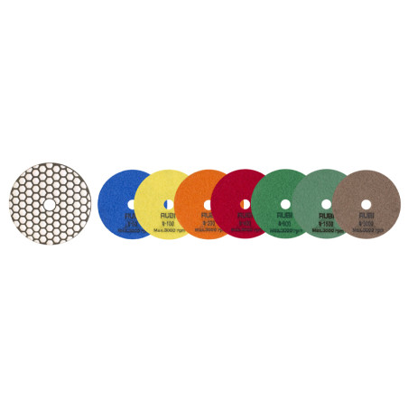 RUBI dimanta pulēšanas disks sausai pulēšanai, Ø100 mm, 200 graudainība | pulsanas-zoles | NMF Home